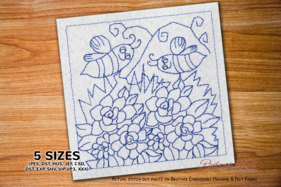 Bee Flying on the Flower: A Perfect Spring Design