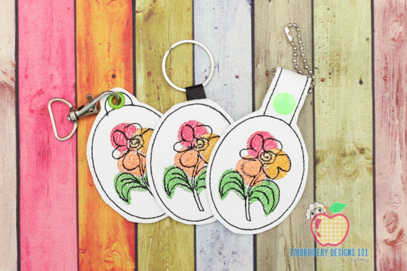 Colorful Flower Keyfob: A Versatile Design for Merch