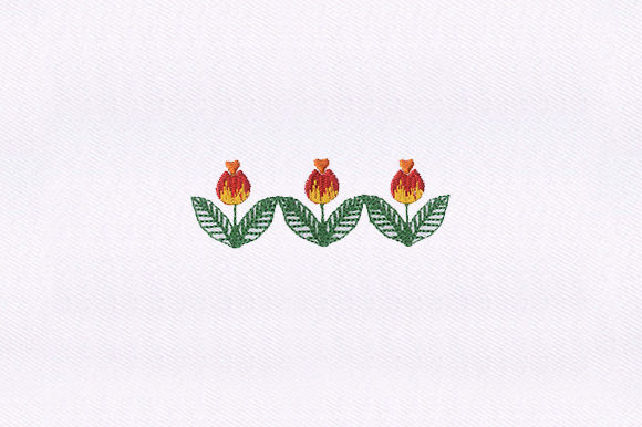 Elevating Sweatshirts with Leaves Flower Border