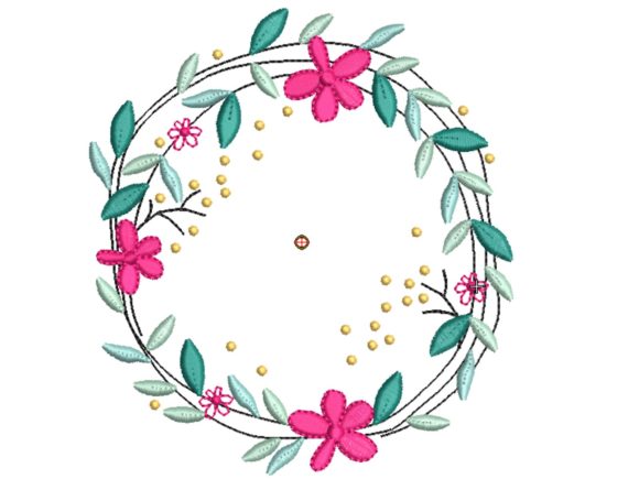 Flower Circle: A Charming Embroidery Design for All Occasions