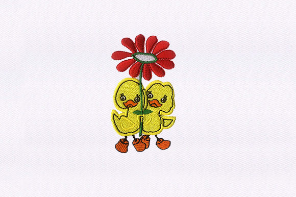 Flower Ducklings: A Charming Addition to Your Embroidery Projects