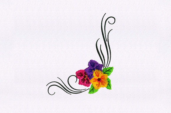 Flower Vines: A Fresh and Festive Embroidery Design