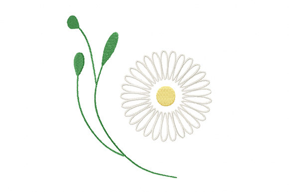 Gentle Chamomile Flower Embroidery Review