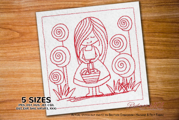 Girl Holding a Basket Lineart: A Charming Seasonal Design
