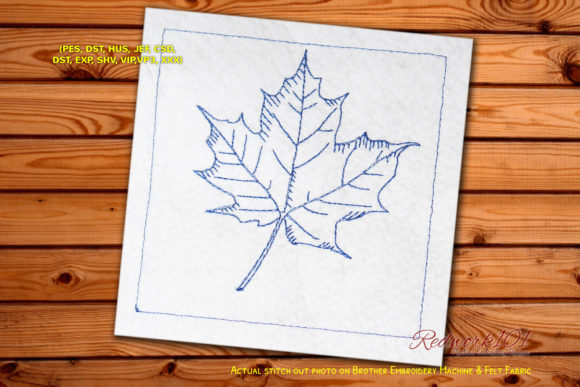 Maple Leaf Redwork Design: A Premium Embroidery Review