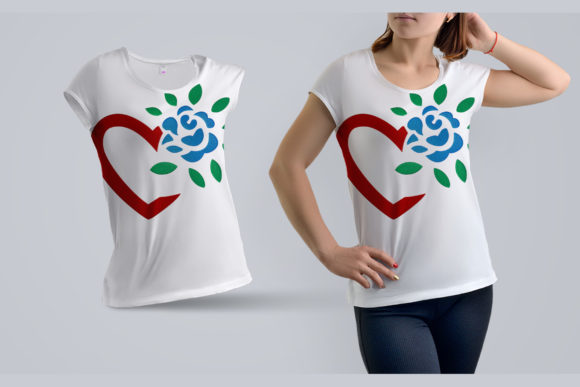 Roze Leaf Heart: A Charming Embroidery Design