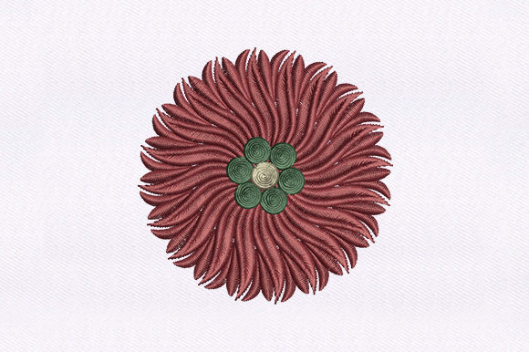 Symmetrical Flower Design: A Versatile Embroidery Gem